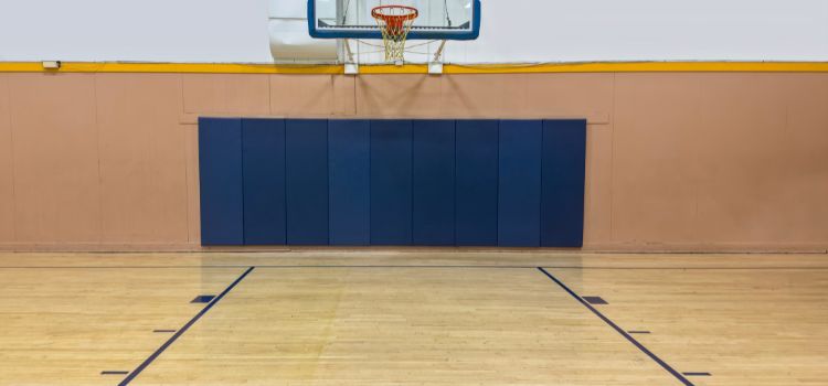 How high is the ceiling for an indoor basketball court